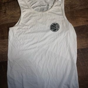 Nike Elite White Tank Top Sz Small